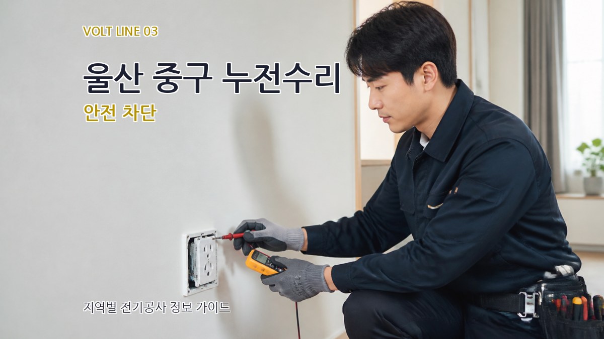 울산 중구 누전수리 안전 차단