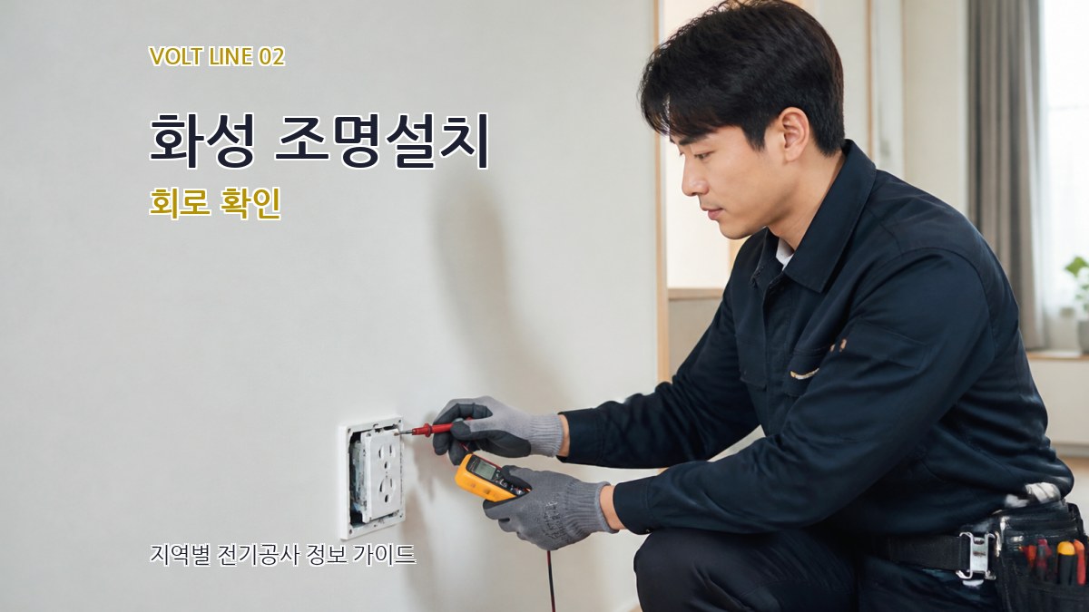 화성 조명설치 회로 확인