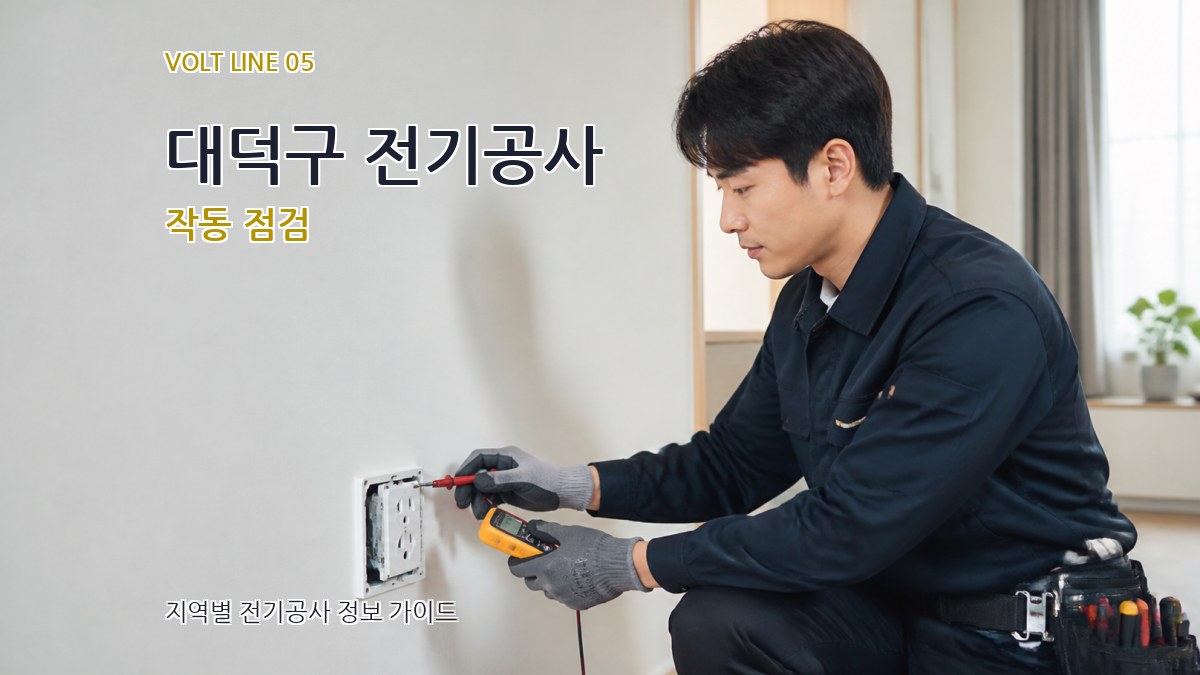 대덕구 전기공사 작동 점검