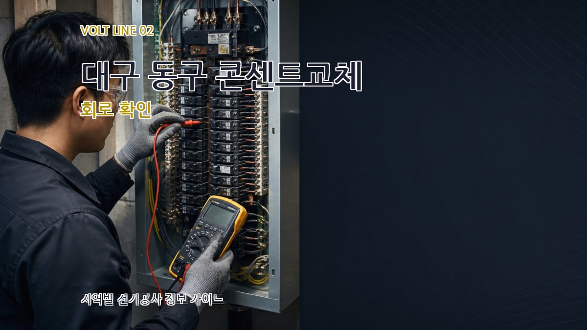 대구 동구 콘센트교체 회로 확인