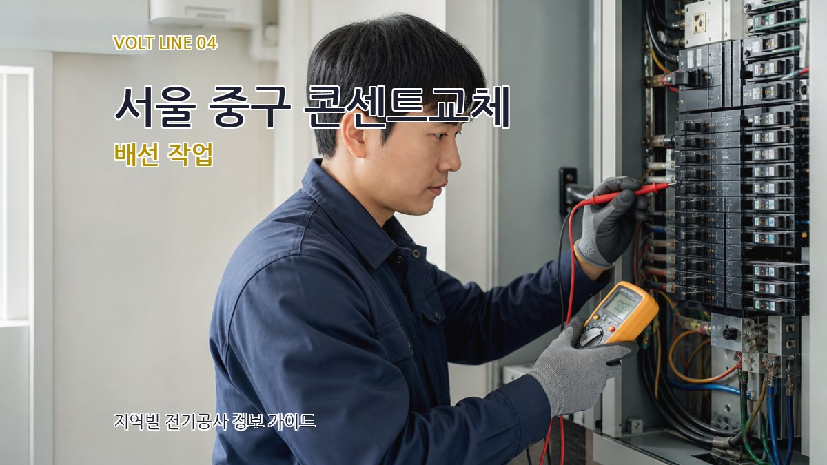 서울 중구 콘센트교체 배선 작업