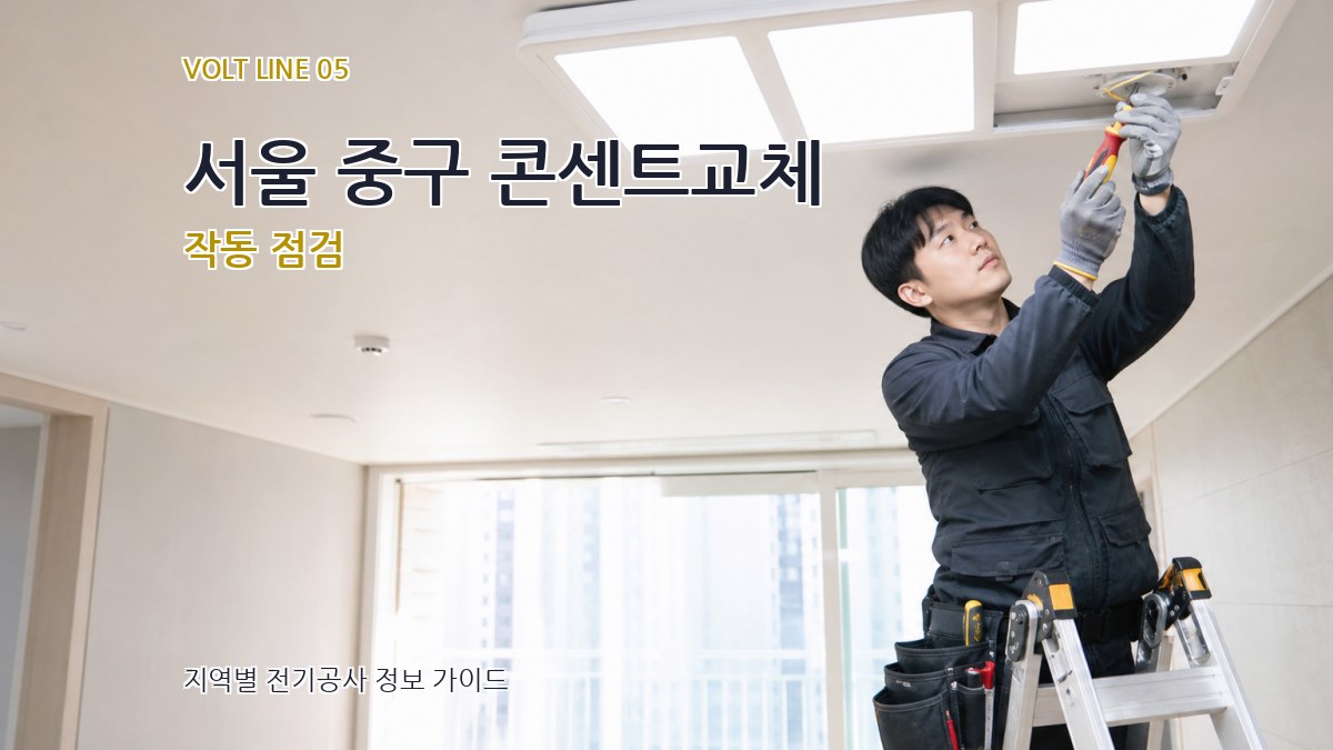 서울 중구 콘센트교체 작동 점검