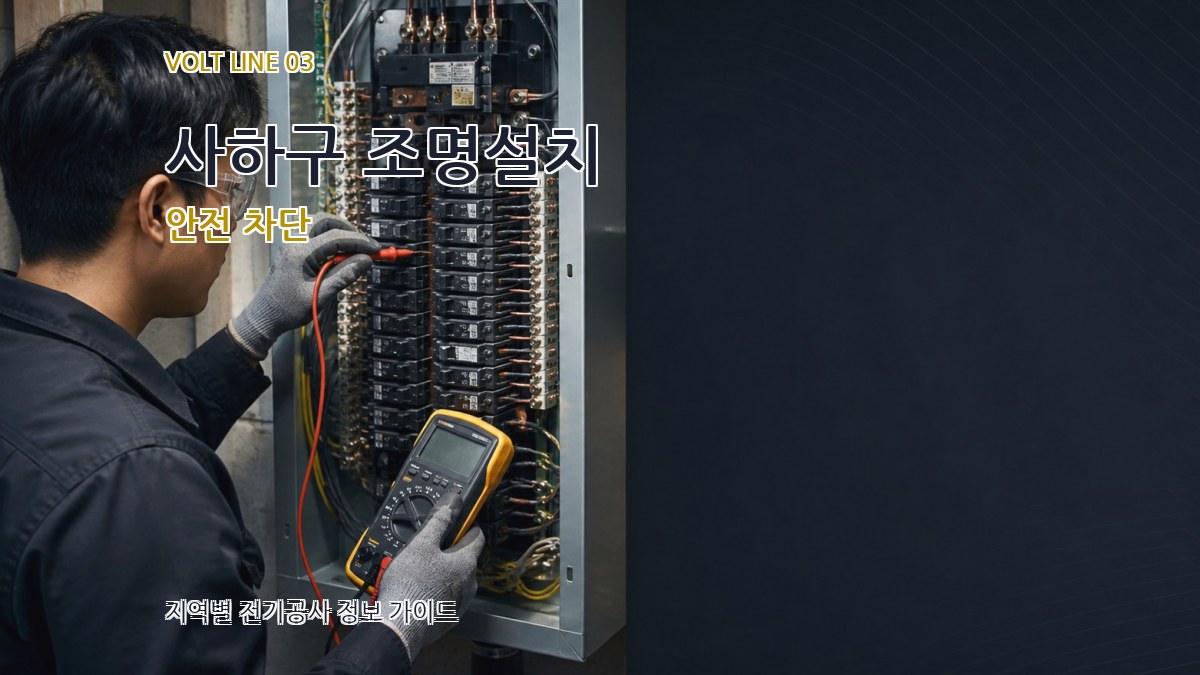 사하구 조명설치 안전 차단