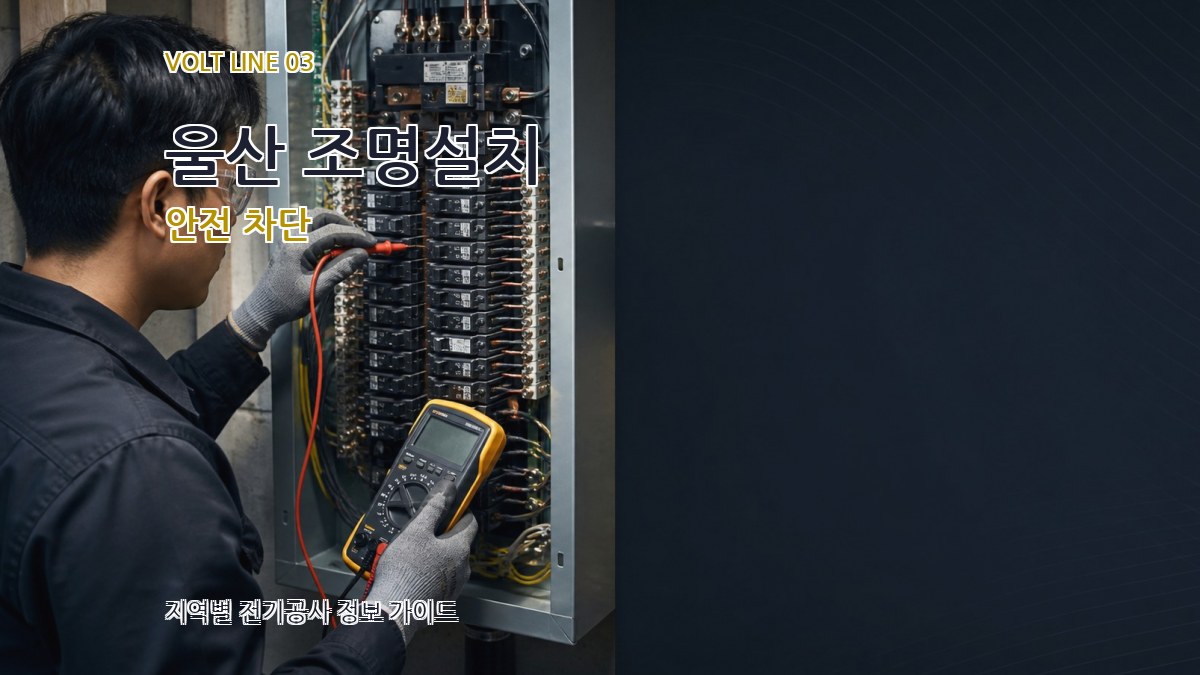 울산 조명설치 안전 차단