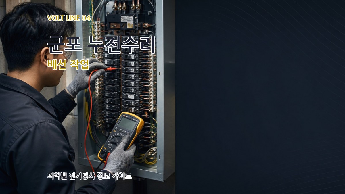 군포 누전수리 배선 작업