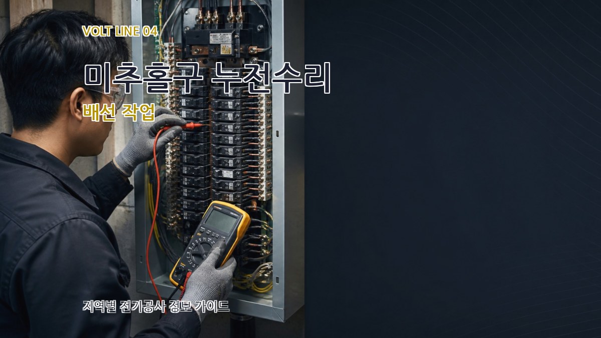 미추홀구 누전수리 배선 작업