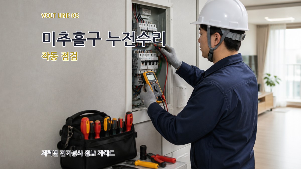 미추홀구 누전수리 작동 점검