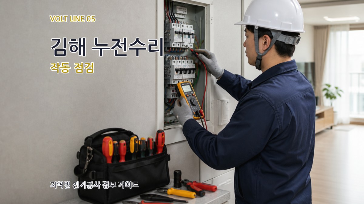 김해 누전수리 작동 점검