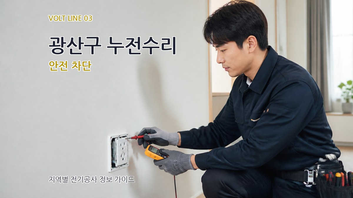 광산구 누전수리 안전 차단