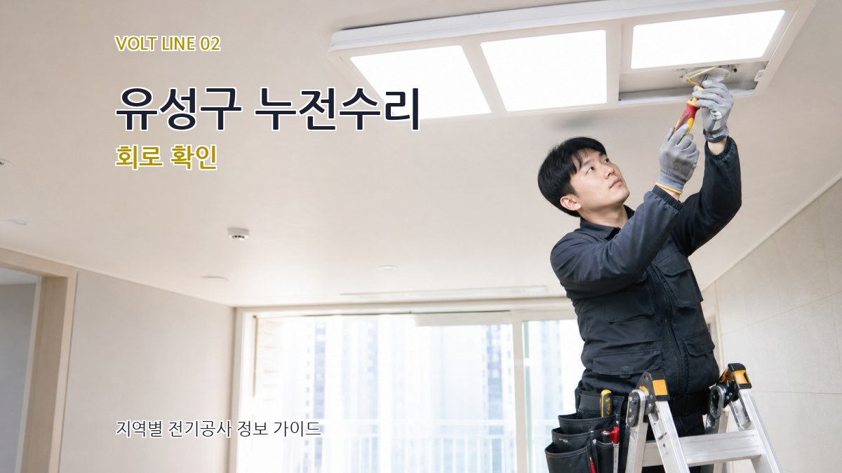 유성구 누전수리 회로 확인