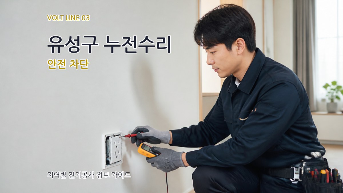 유성구 누전수리 안전 차단