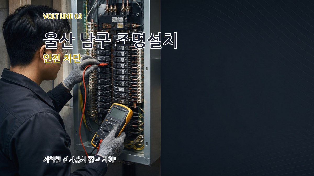 울산 남구 조명설치 안전 차단