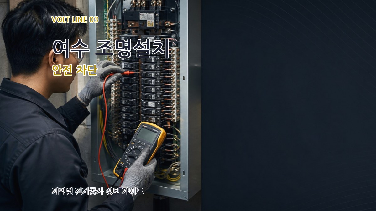여수 조명설치 안전 차단