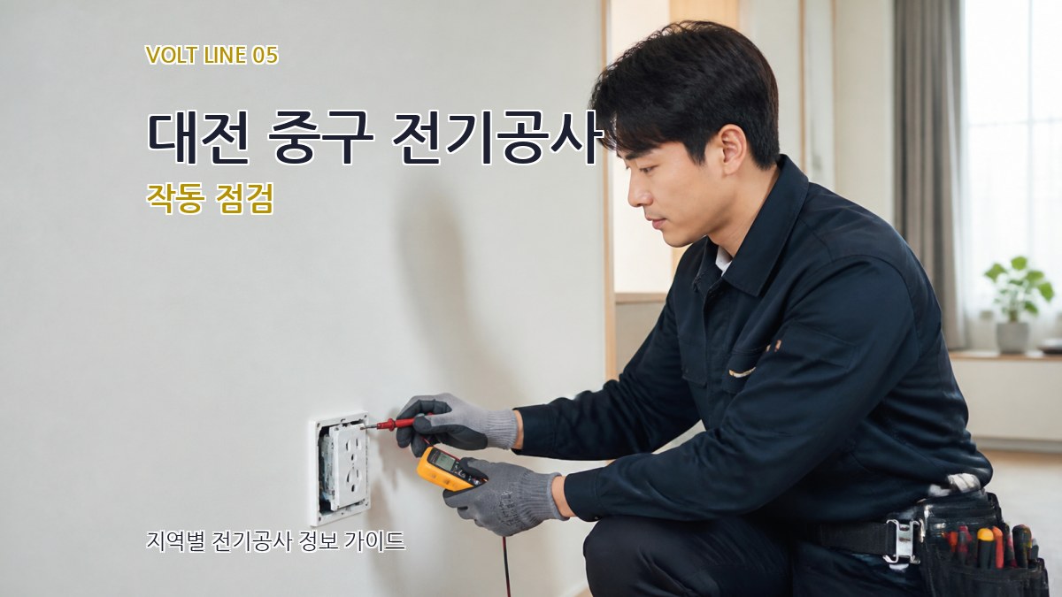 대전 중구 전기공사 작동 점검