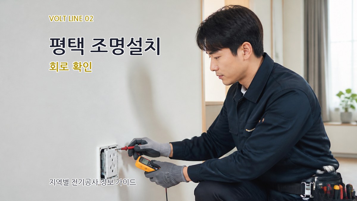 평택 조명설치 회로 확인