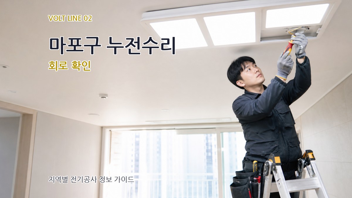마포구 누전수리 회로 확인