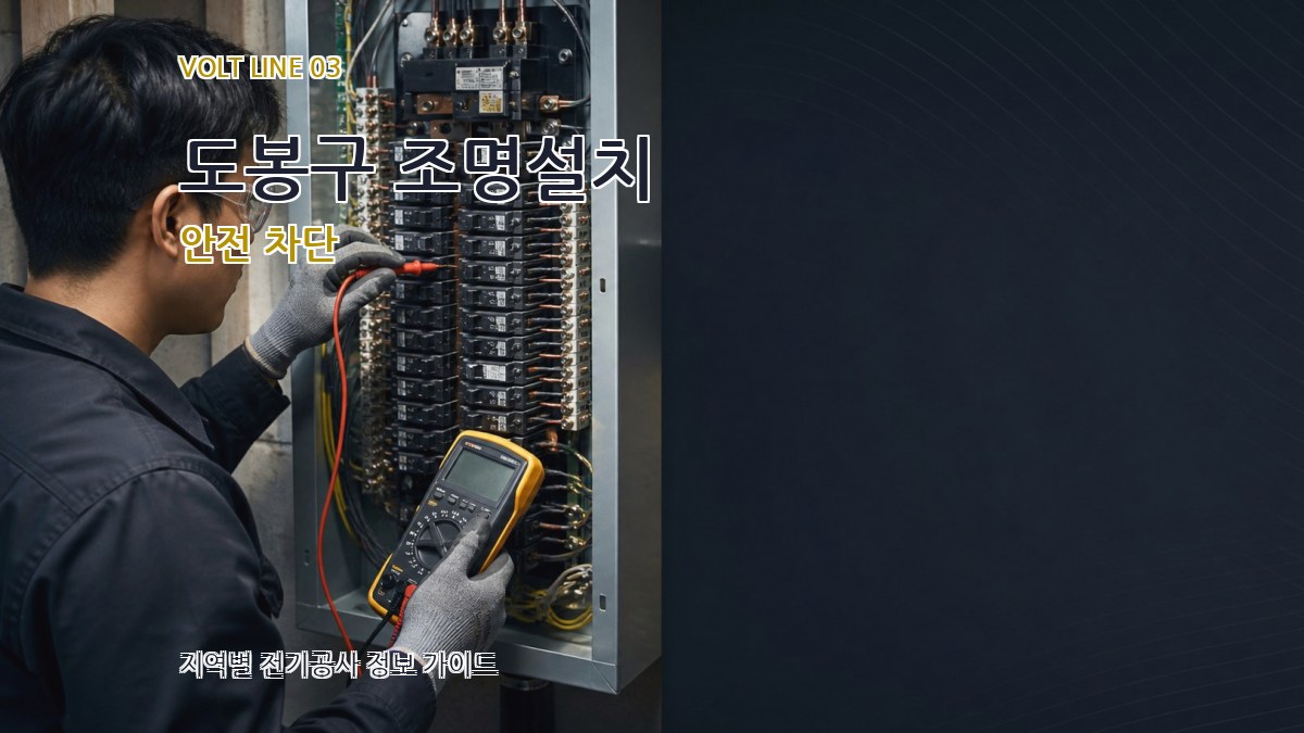 도봉구 조명설치 안전 차단
