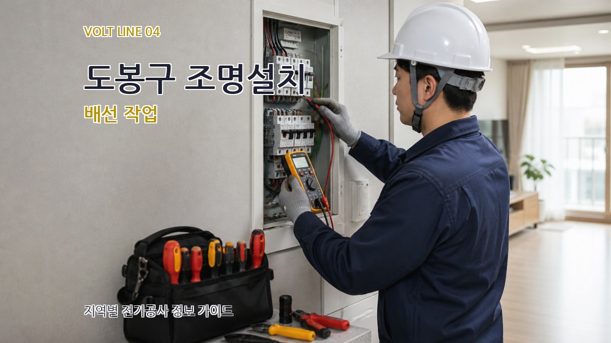 도봉구 조명설치 배선 작업
