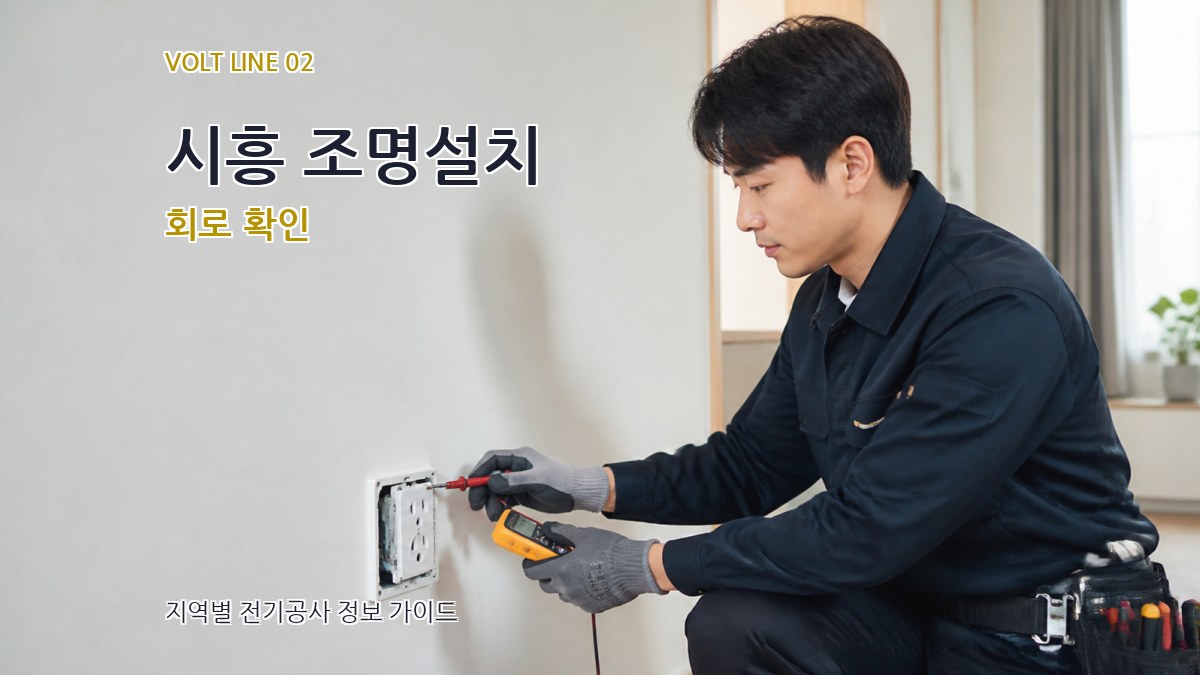 시흥 조명설치 회로 확인