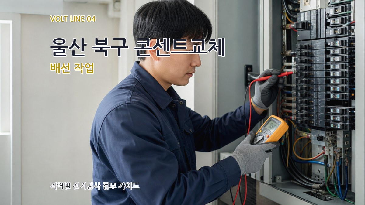 울산 북구 콘센트교체 배선 작업