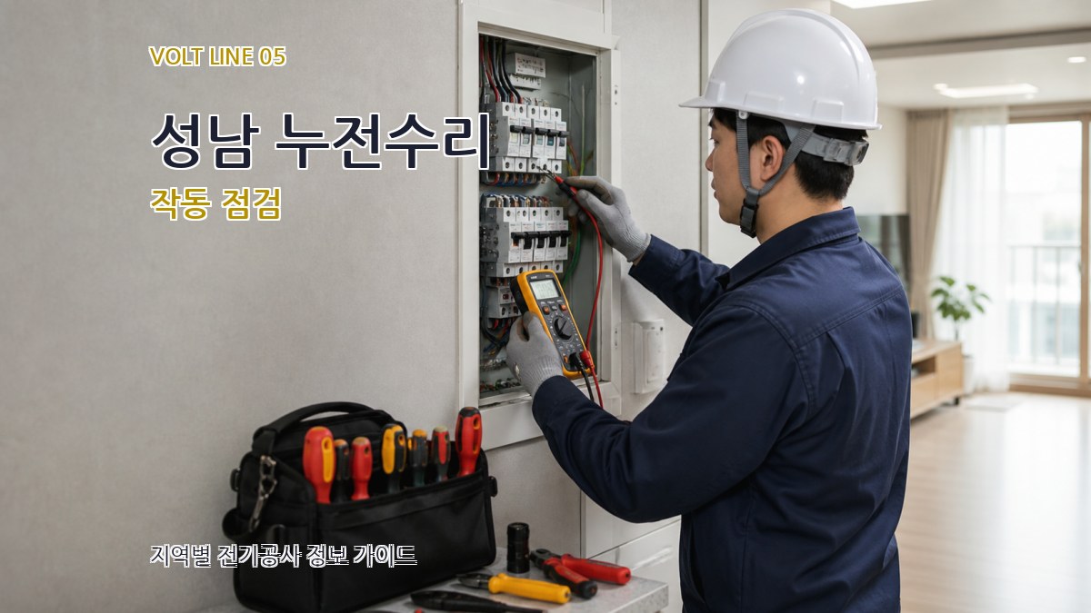 성남 누전수리 작동 점검