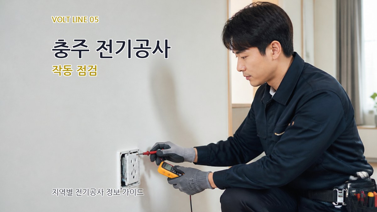 충주 전기공사 작동 점검
