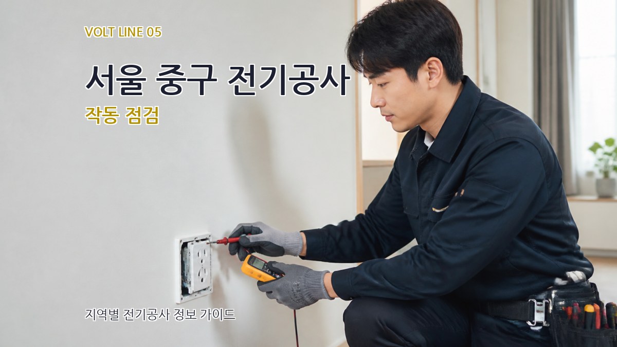 서울 중구 전기공사 작동 점검