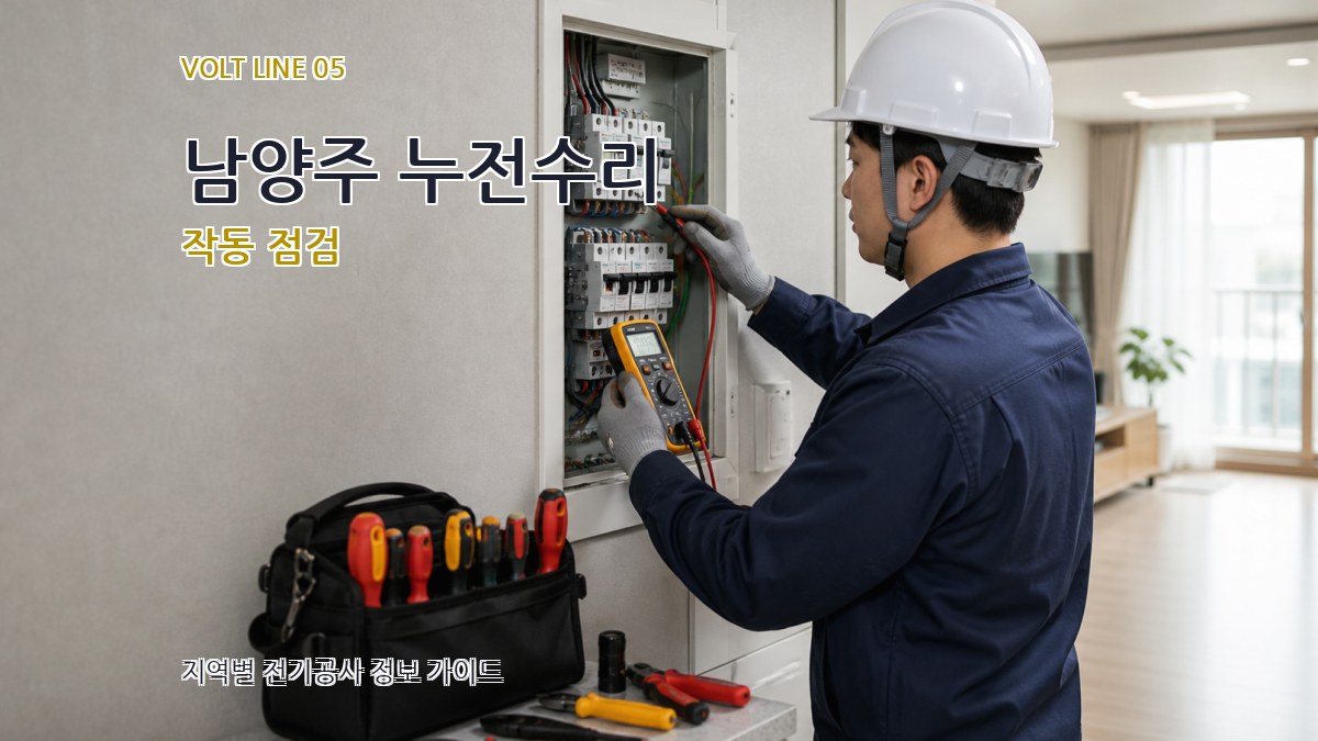 남양주 누전수리 작동 점검