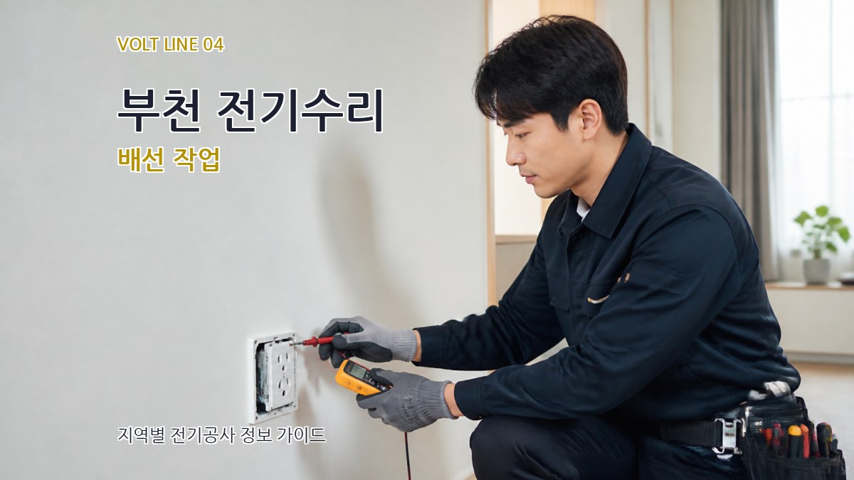 부천 전기수리 배선 작업