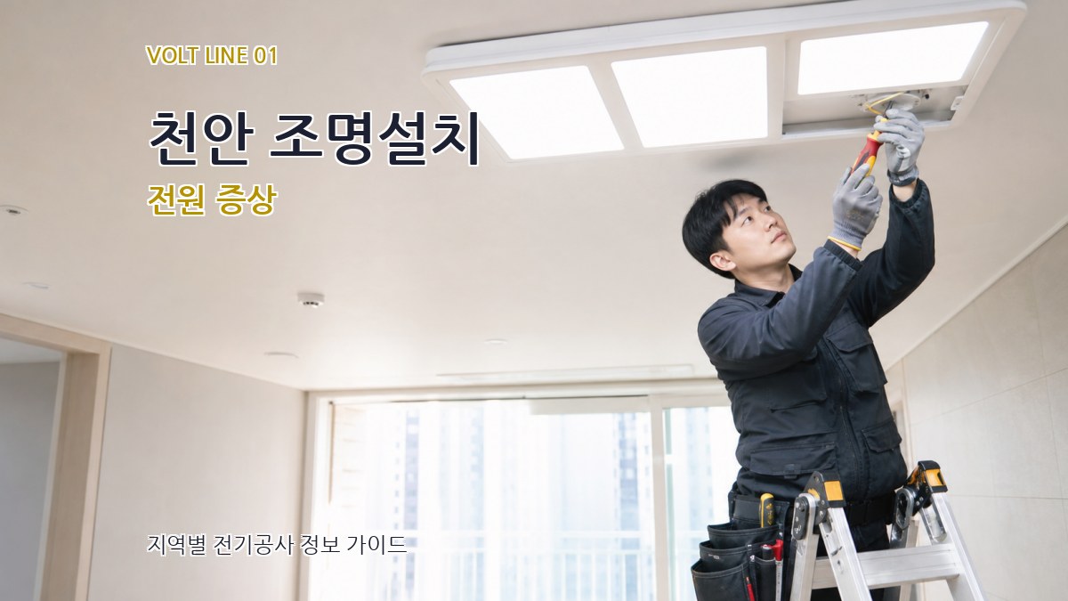 천안 조명설치