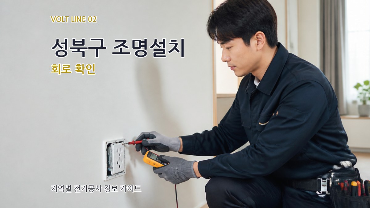 성북구 조명설치 회로 확인