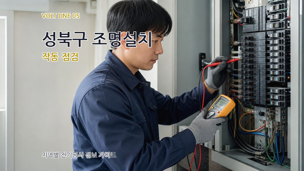 성북구 조명설치 작동 점검