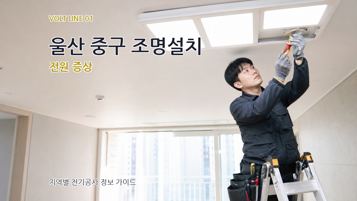 울산 중구 조명설치 전원 증상