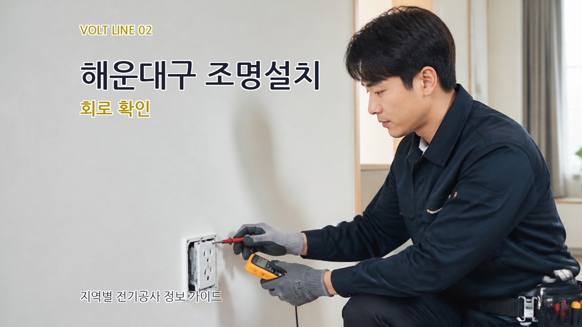 해운대구 조명설치 회로 확인