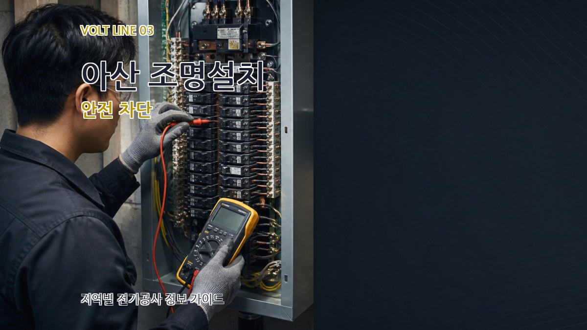 아산 조명설치 안전 차단