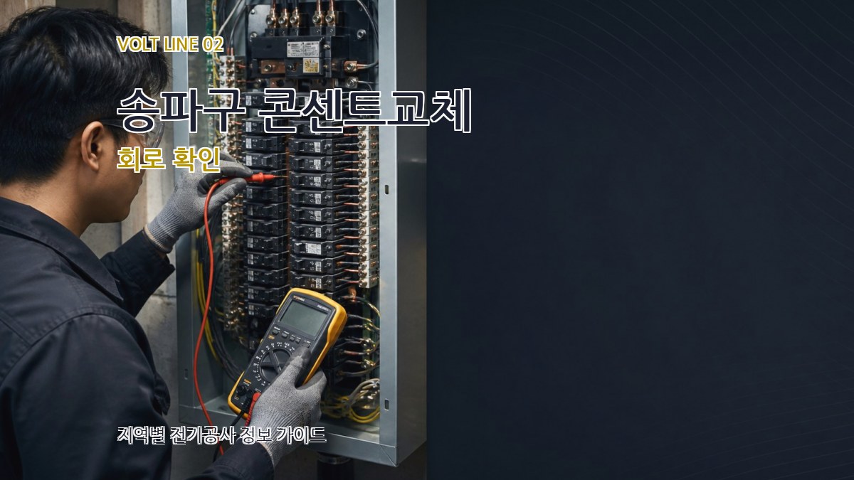 송파구 콘센트교체 회로 확인