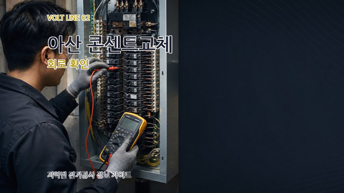 아산 콘센트교체 회로 확인