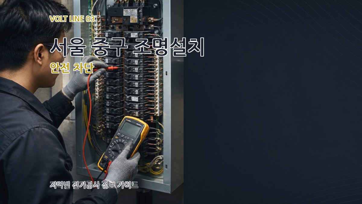 서울 중구 조명설치 안전 차단