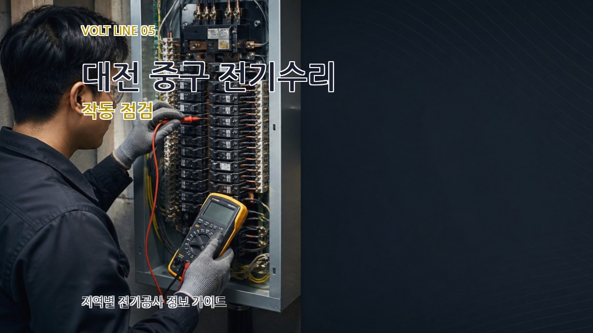 대전 중구 전기수리 작동 점검