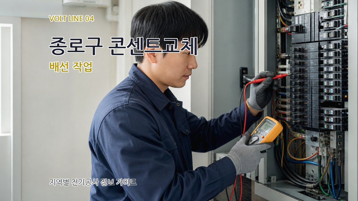 종로구 콘센트교체 배선 작업