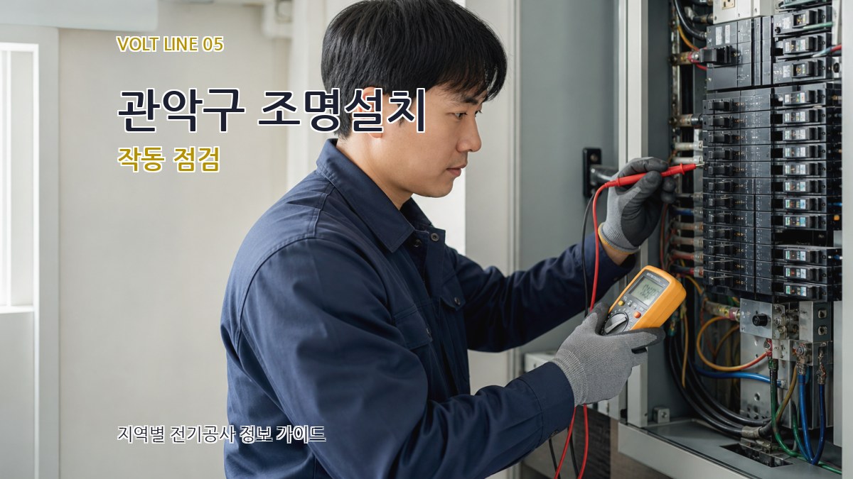 관악구 조명설치 작동 점검