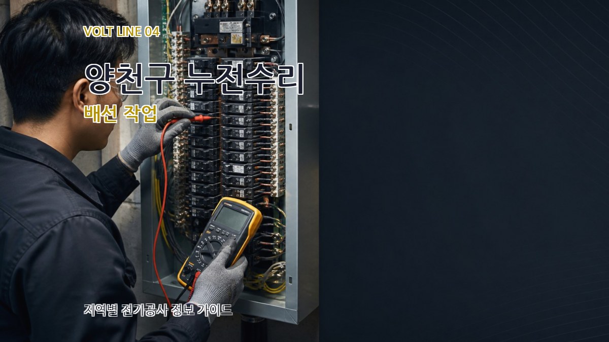 양천구 누전수리 배선 작업