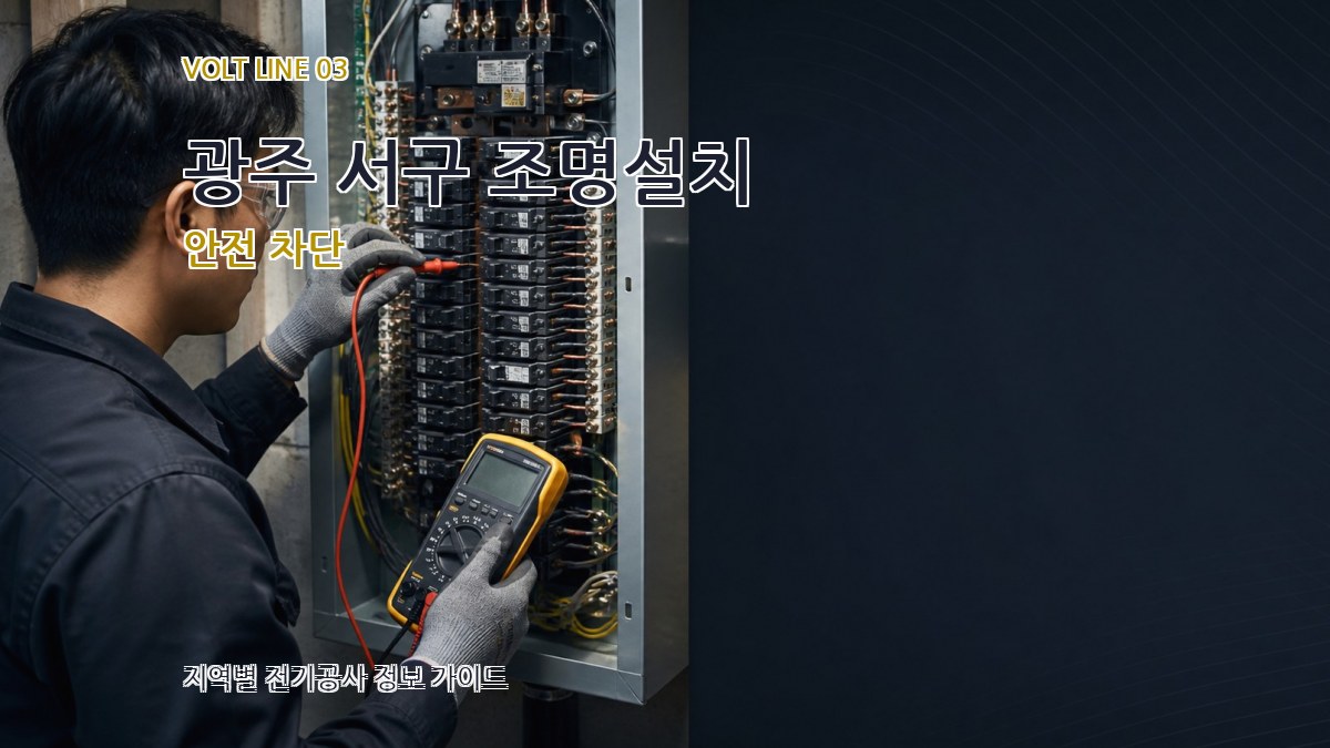 광주 서구 조명설치 안전 차단