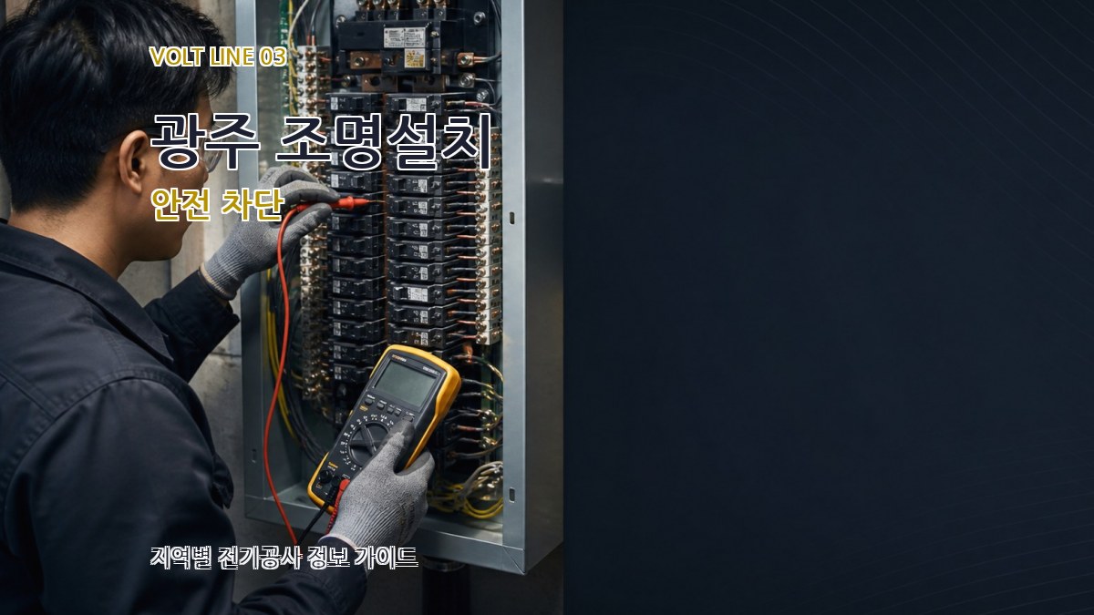 광주 조명설치 안전 차단