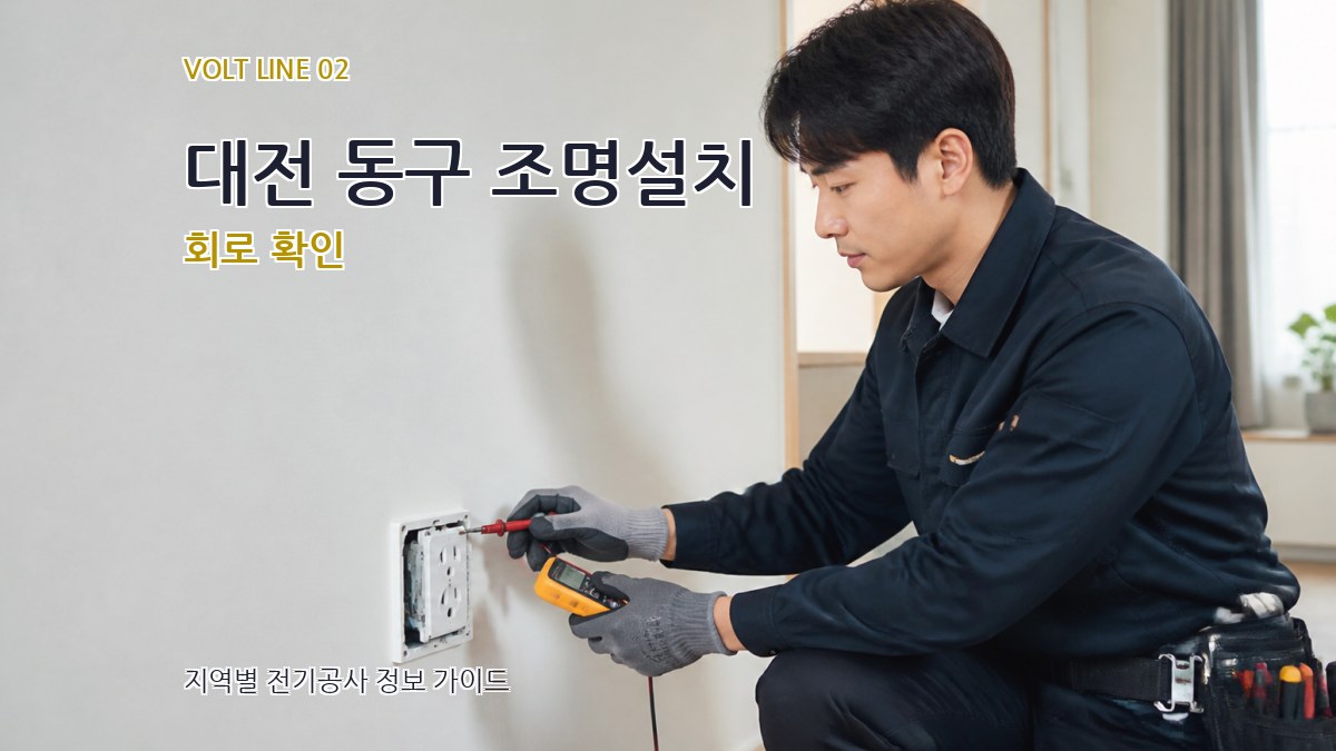대전 동구 조명설치 회로 확인
