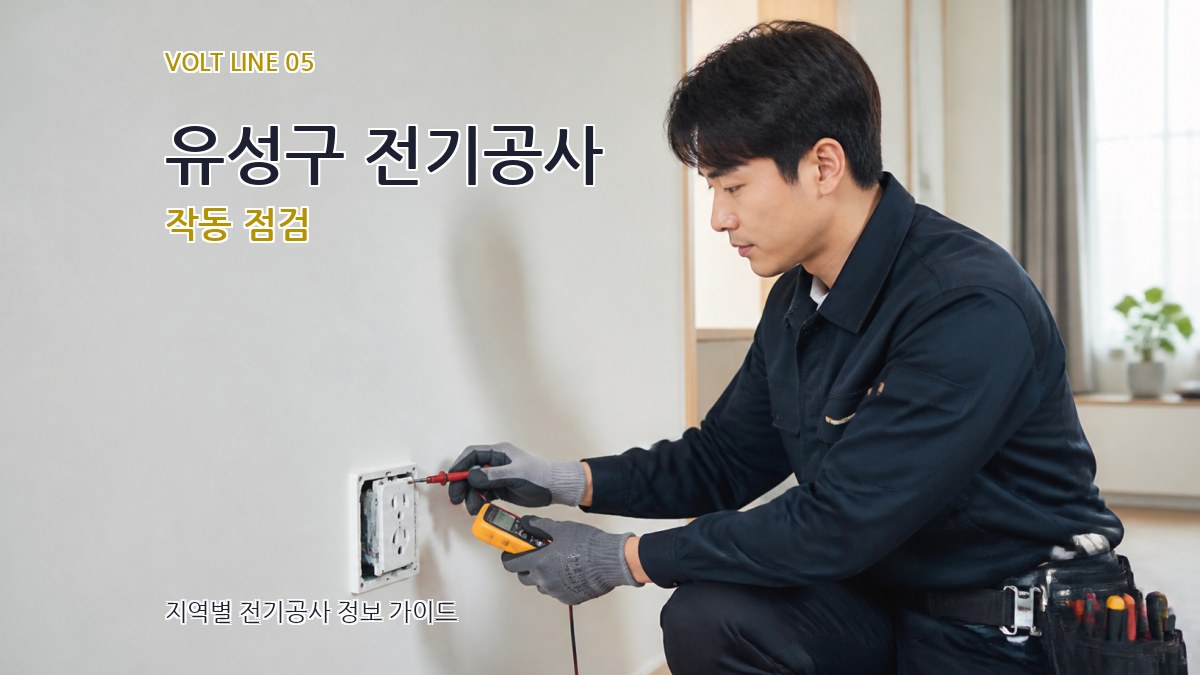 유성구 전기공사 작동 점검