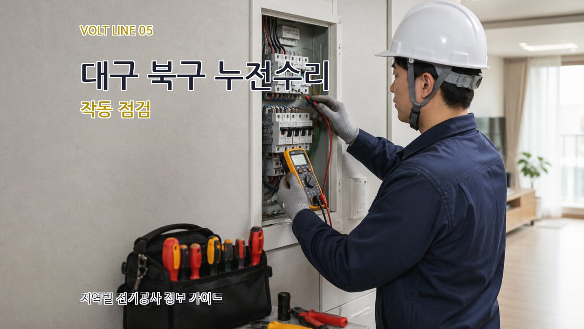 대구 북구 누전수리 작동 점검