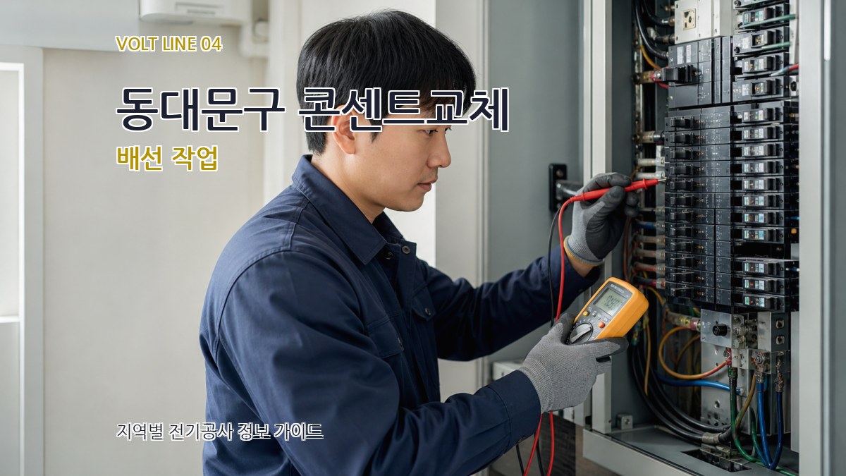 동대문구 콘센트교체 배선 작업