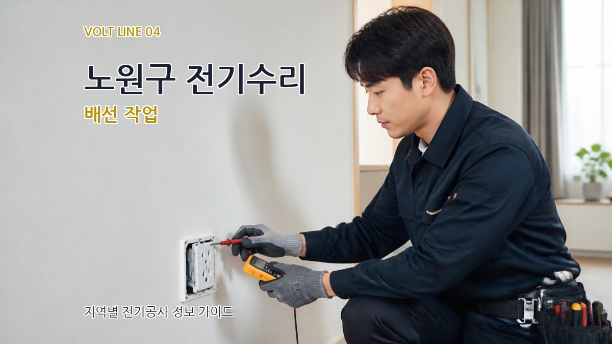노원구 전기수리 배선 작업