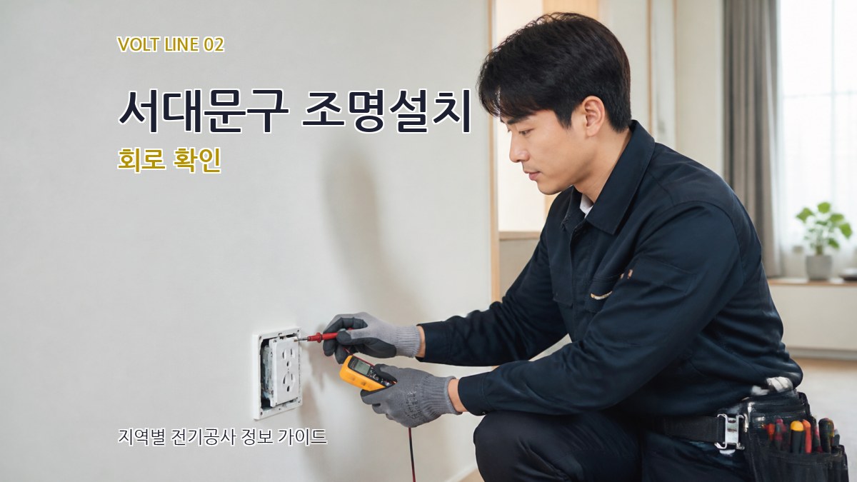 서대문구 조명설치 회로 확인